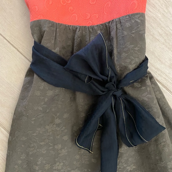 Anthropologie Multi Textured Silk Midi, Small 4 - Picture 7 of 8